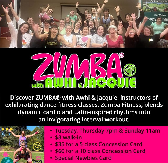 Zumba with Awhi and Jacquie