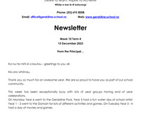 Geraldine Primary School - 16 December 2023