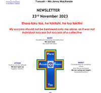 St Mary's Catholic School Putaruru - 24 November 2023